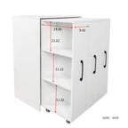 Bookcase with Three Pulled Out Doors