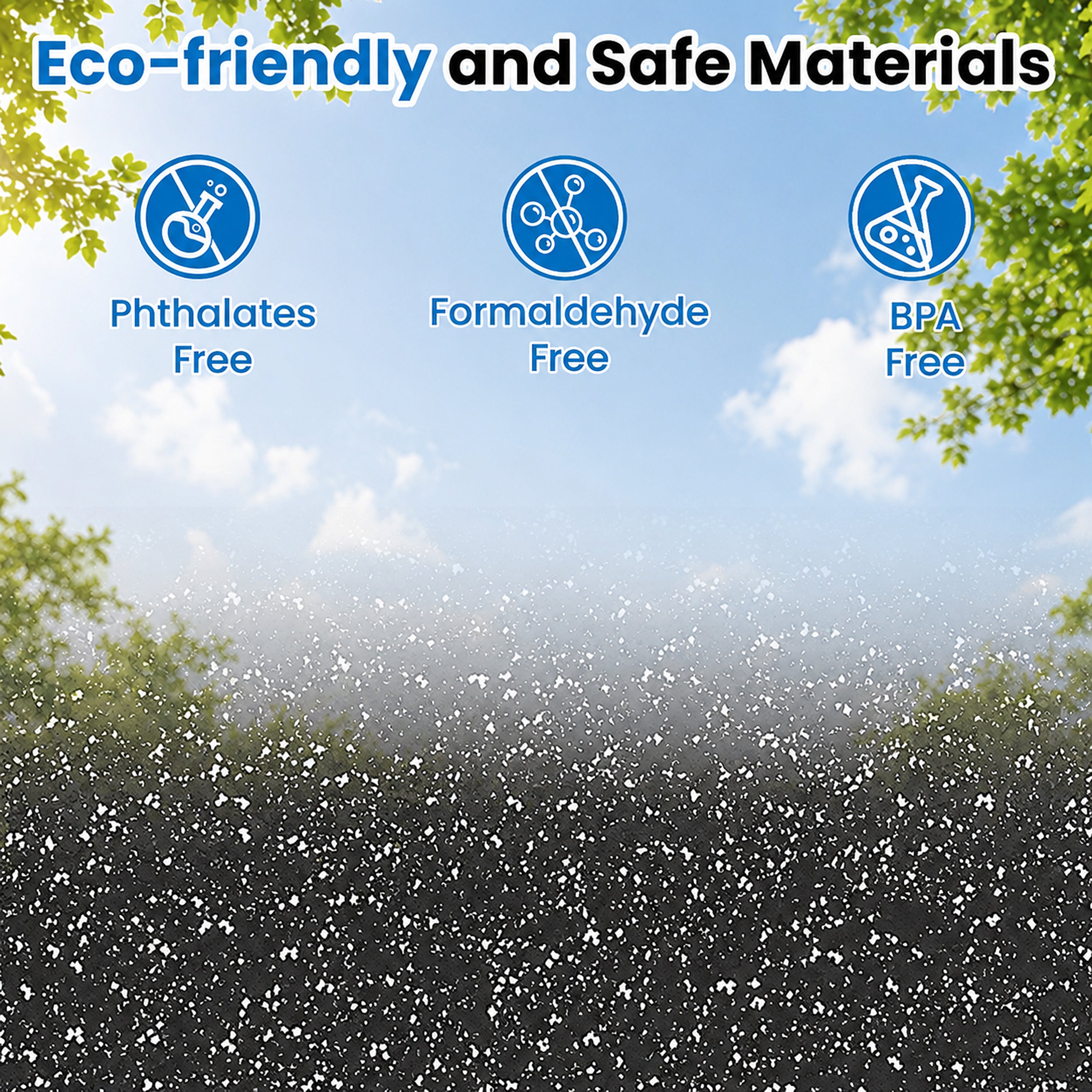 0.79 Inch Thick Gym Floor Mats, 12 Tiles