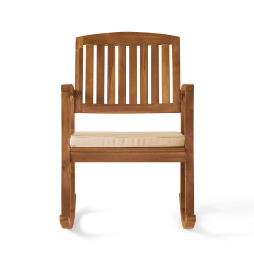 Acacia Wood Patio Outdoor Rocking Chair