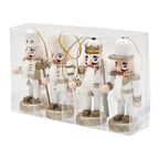 Set of 4 3.9" Nutcracker Ornaments