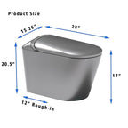 Starry Night Light Smart Toilet with Bidet Built In
