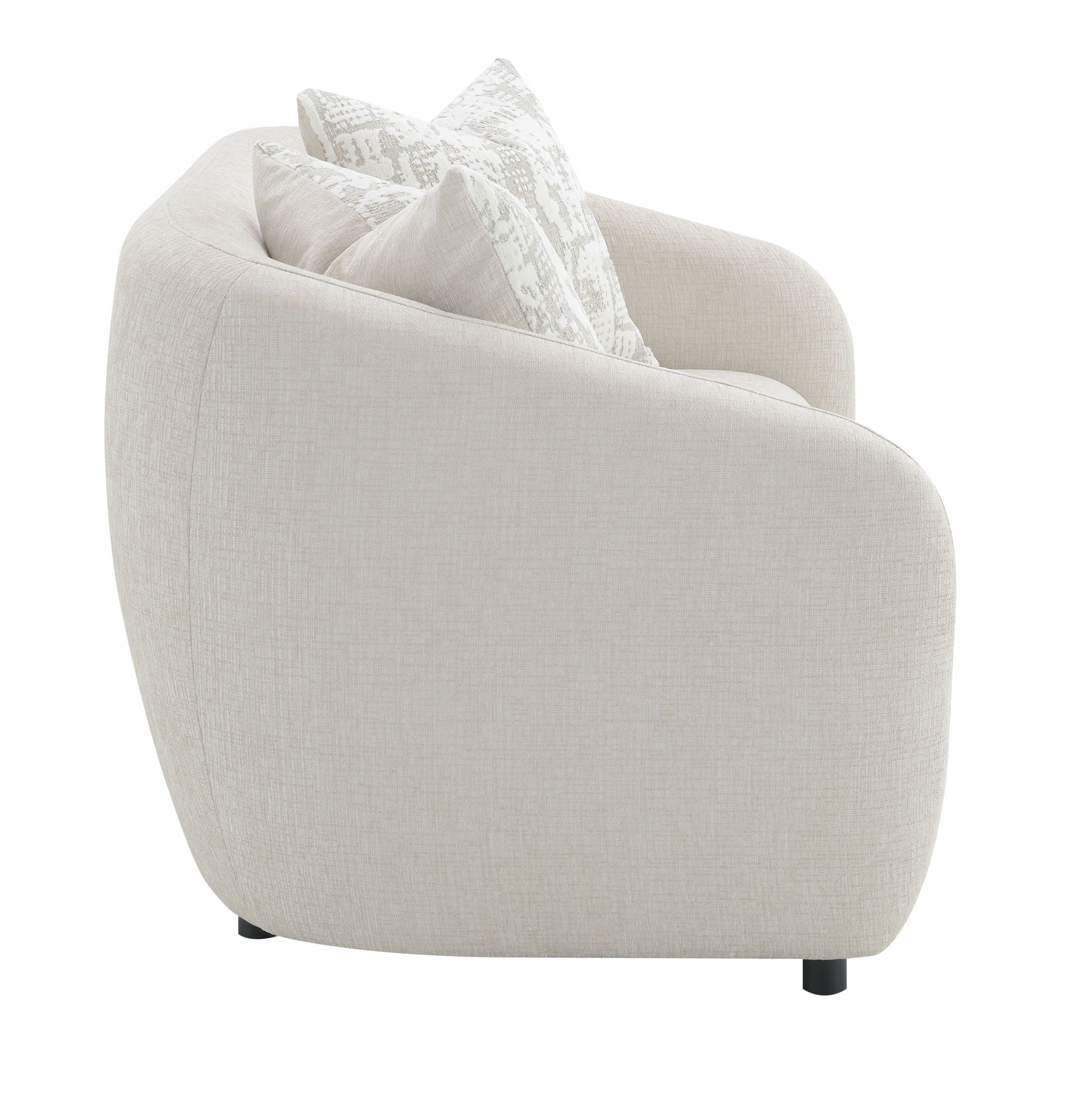 Etienne Loveseat With 3 Pillows - Beige