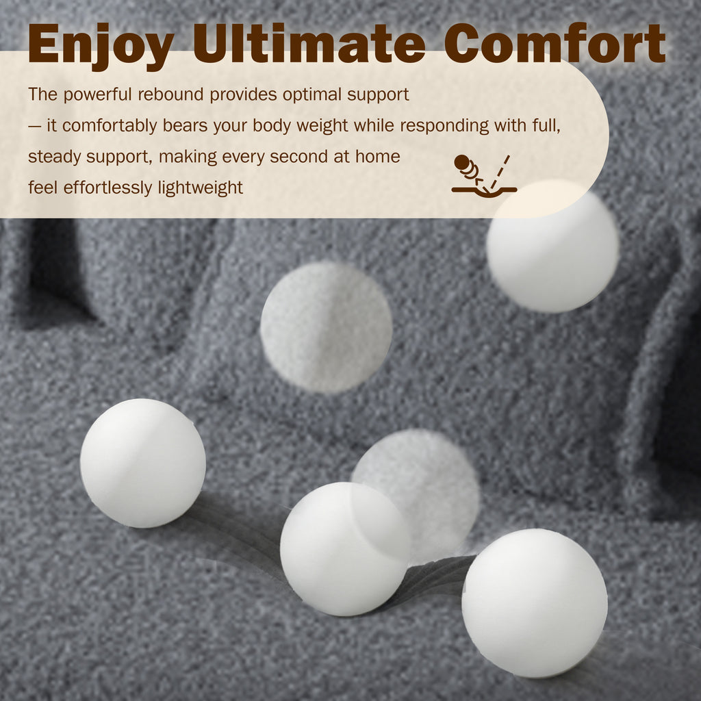 Modern Floor Sofa with 2 Pillows