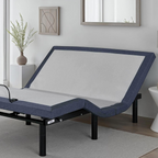 Twin XL Adjustable Bed Base with Massage and Head and Foot Position Adjustments