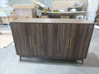 Carved 4-Door Sideboard Buffet Cabinet