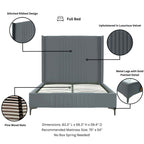 Promenade Upholstered Velvet Full Bed