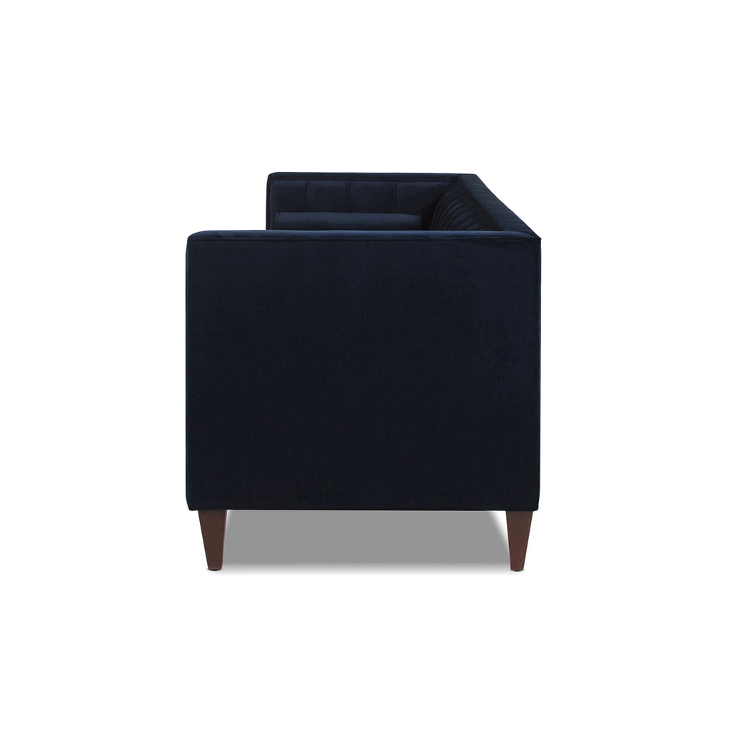 Jack 84" Modern Tuxedo Tufted Sofa, Dark