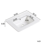 24" Bathroom Vanity With Sink