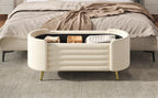 Modern Storage Ottoman Upholstered Storage Bench