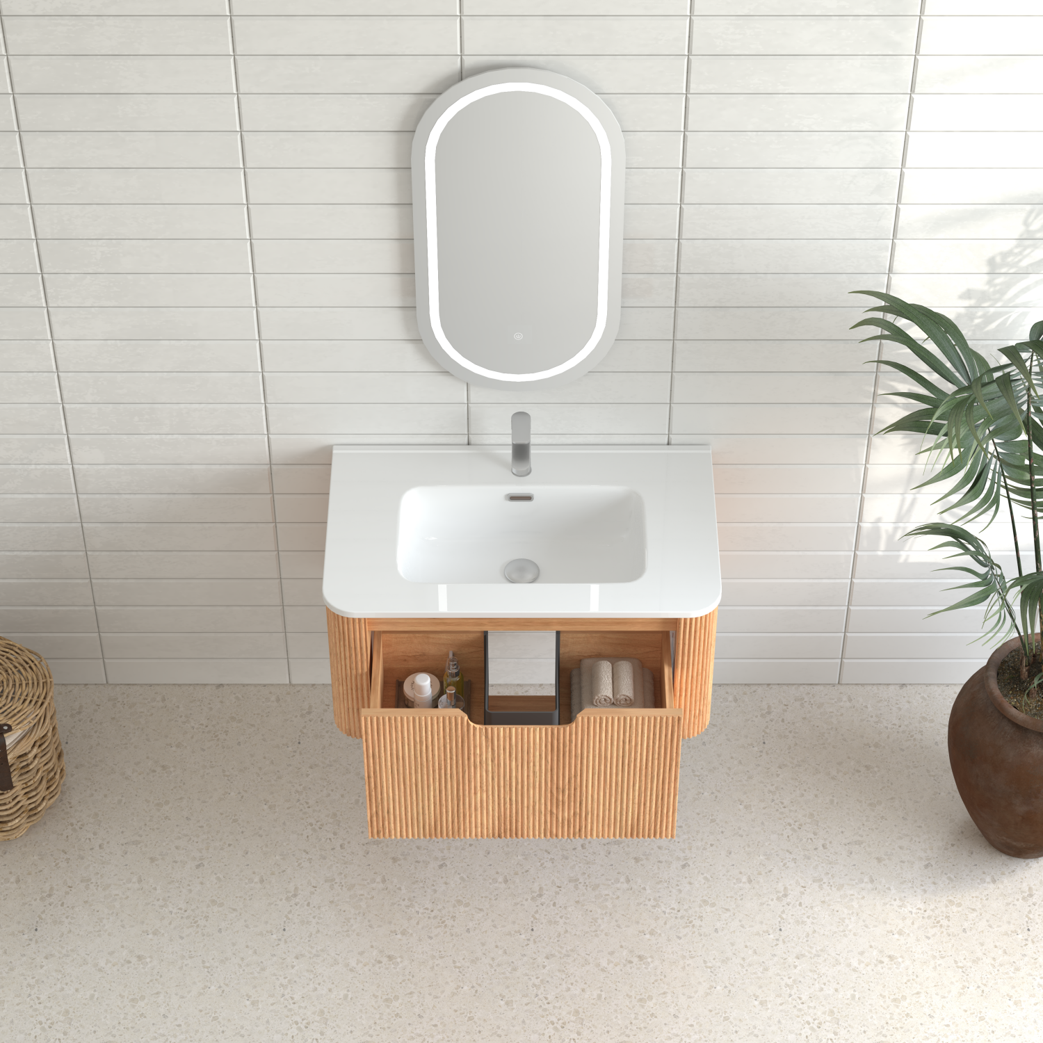 30" Modern Floating Bathroom Vanity