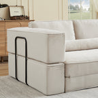 Large Modern Corduroy Sofa
