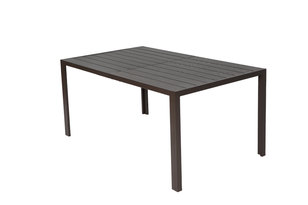 7 Pieces Patio Dining Set with Rectangular Table and 6 Stackable Chairs