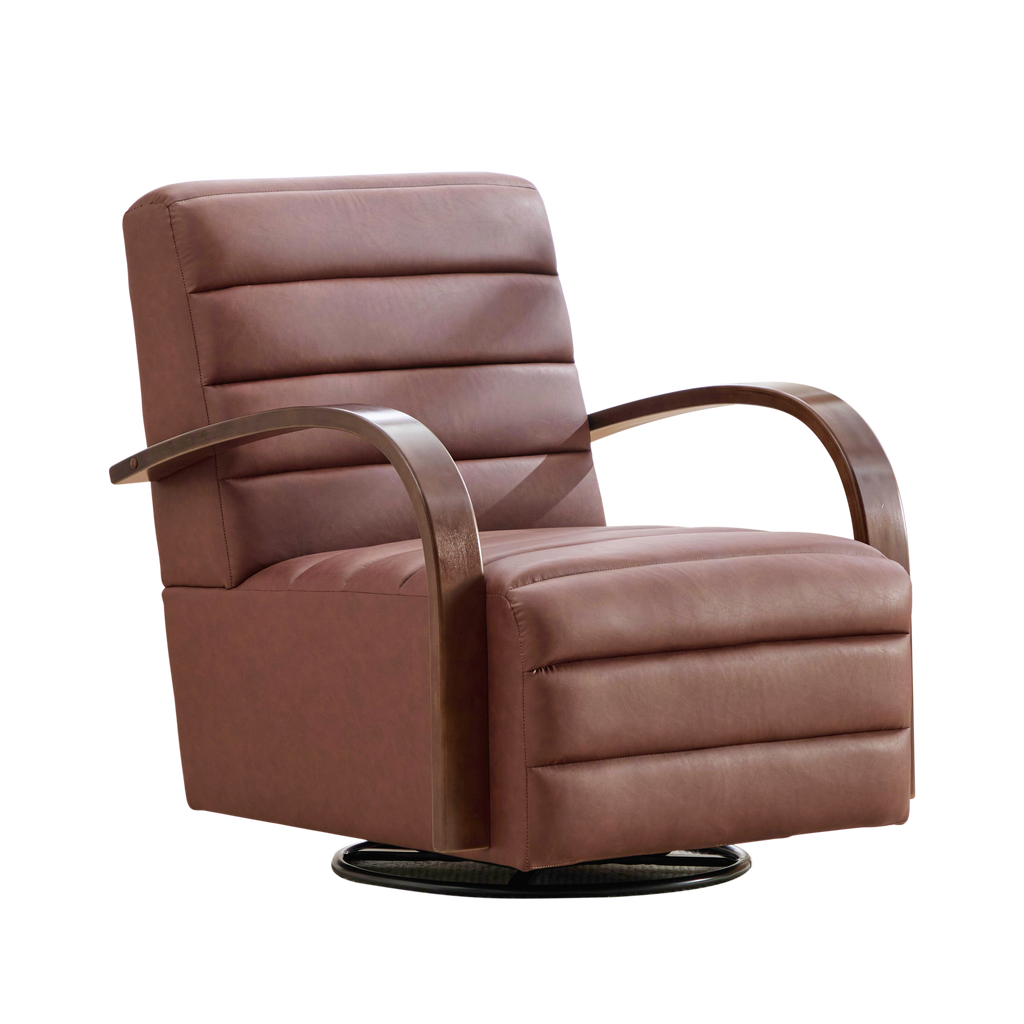 30.7"W Modern Upholstered 360° Swivel Accent Chair