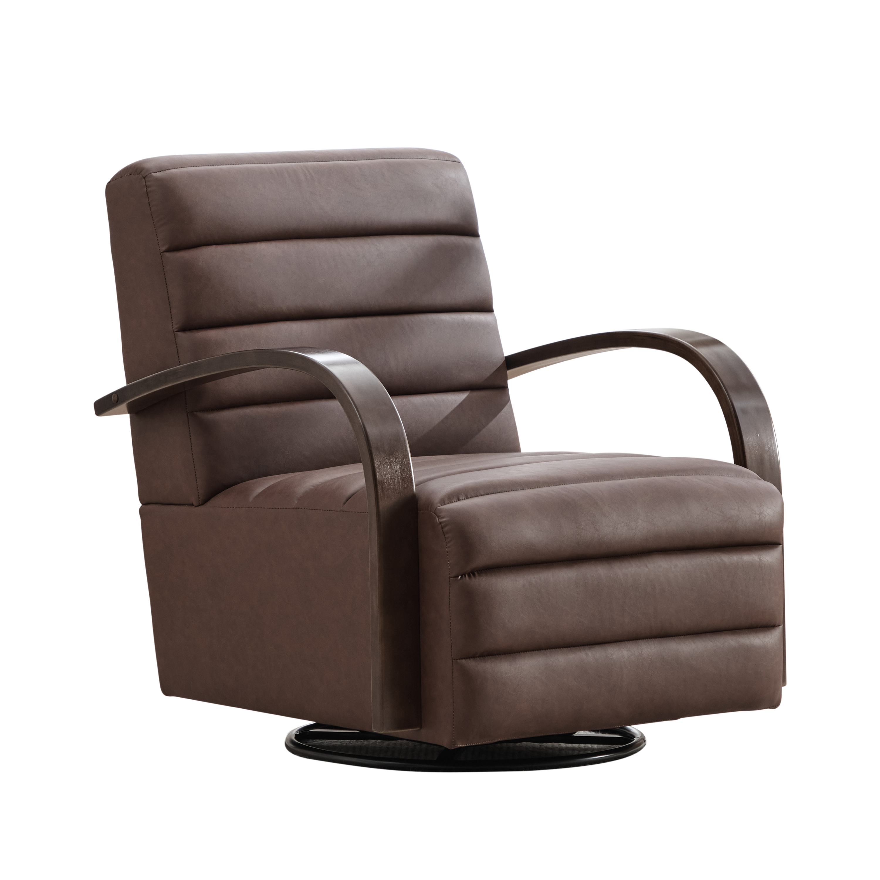 30.7"W Modern Upholstered 360° Swivel Accent Chair