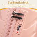 20 Inch ABS Hard Shell Travel Checked Luggage - Pink