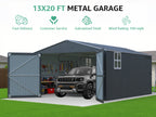 Upgraded 13x20FT Outdoor Storage Shed