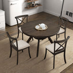 Modern 47.24'' Round Rubber Wood Dining Table