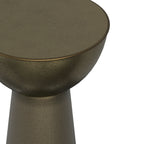 Surrey 12 Inch Wide Solid Iron Side Table in Antique
