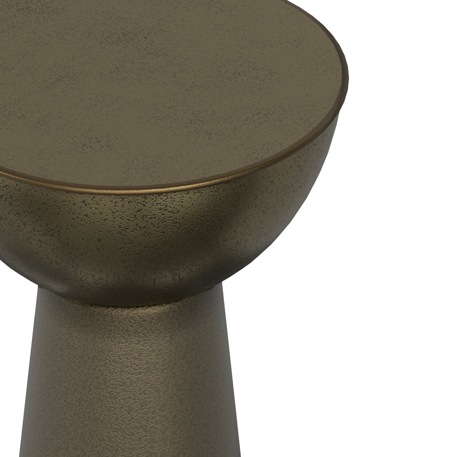 Surrey 12 Inch Wide Solid Iron Side Table in Antique