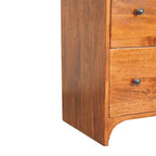 Solid Wood Newton Chest, 3-Drawers, Chestnut