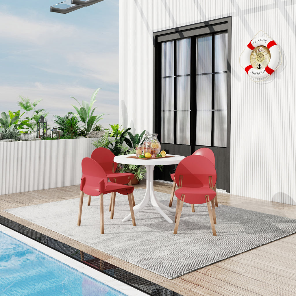 Summer 4-Pack Crimson Patio Furniture Set