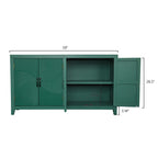 59" Green Accent Cabinet with 4 Doors