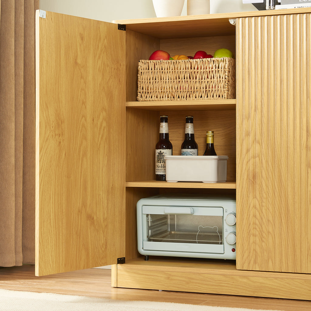 34.3" Modern Wavy Sideboard