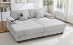Modern Chaise Sofa 75.5" Chaise Lounge