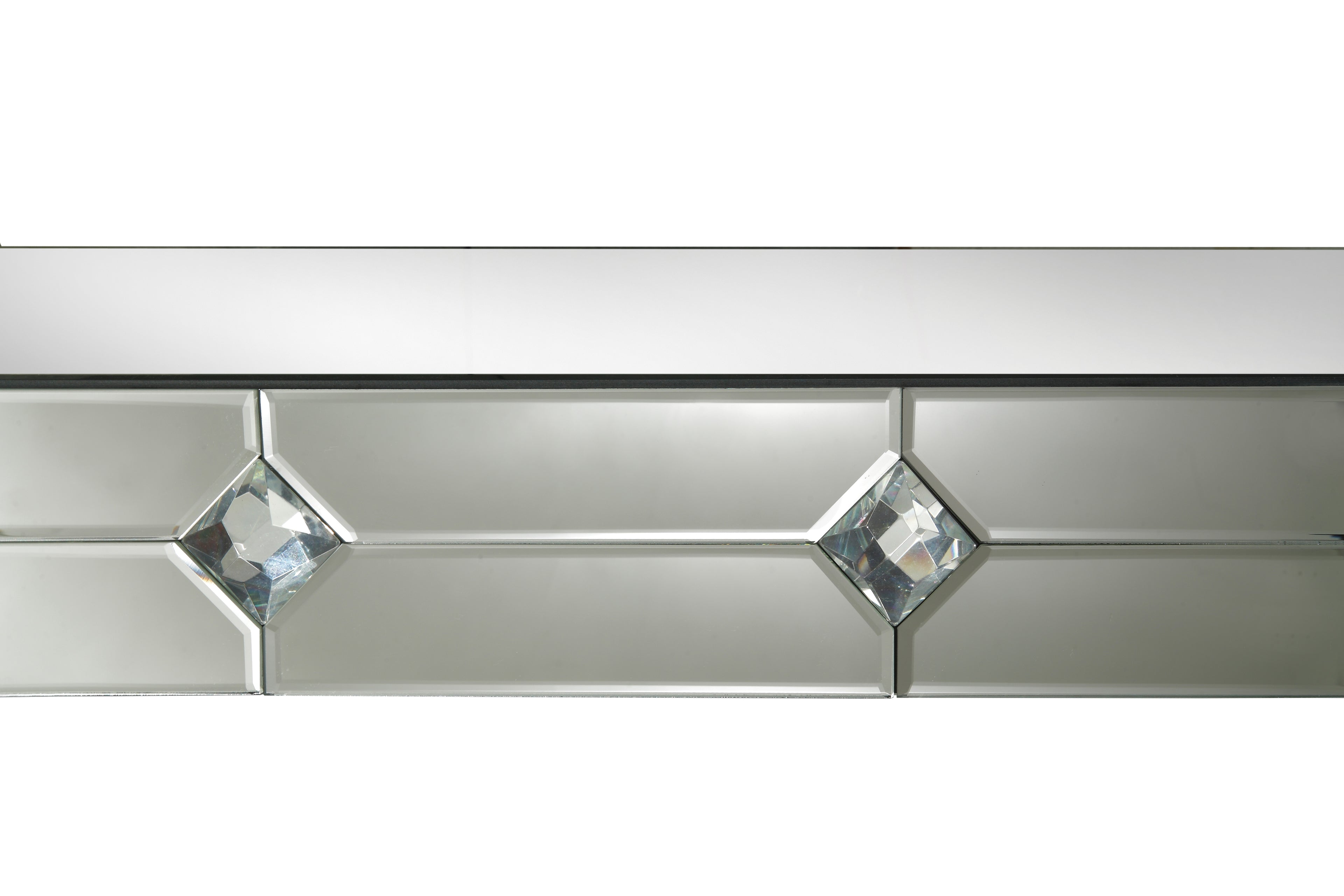 Hessa Mirrored & Faux Rhinestone Console Table
