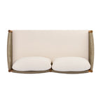 4-Piece Outdoor Sofa Set with Acacia Wood Frame in Teak Look