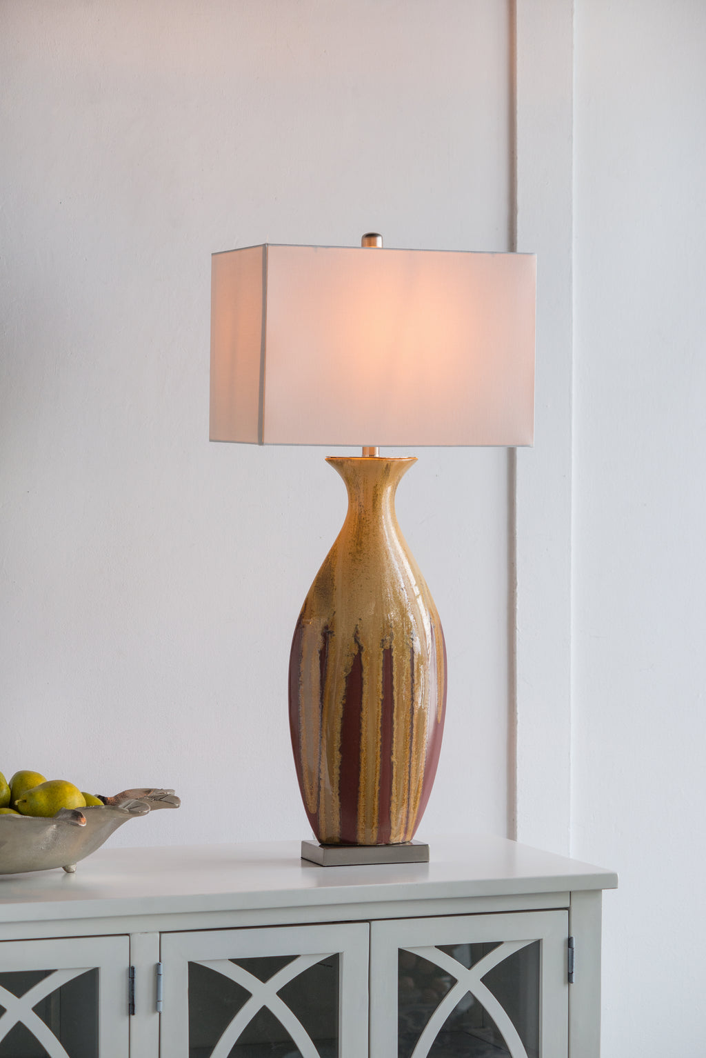 16x10.5x36" Ceramic Table Lamp
