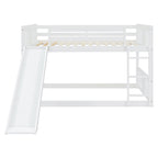 Full Over Full Bunk Bed with Ladder with Slide