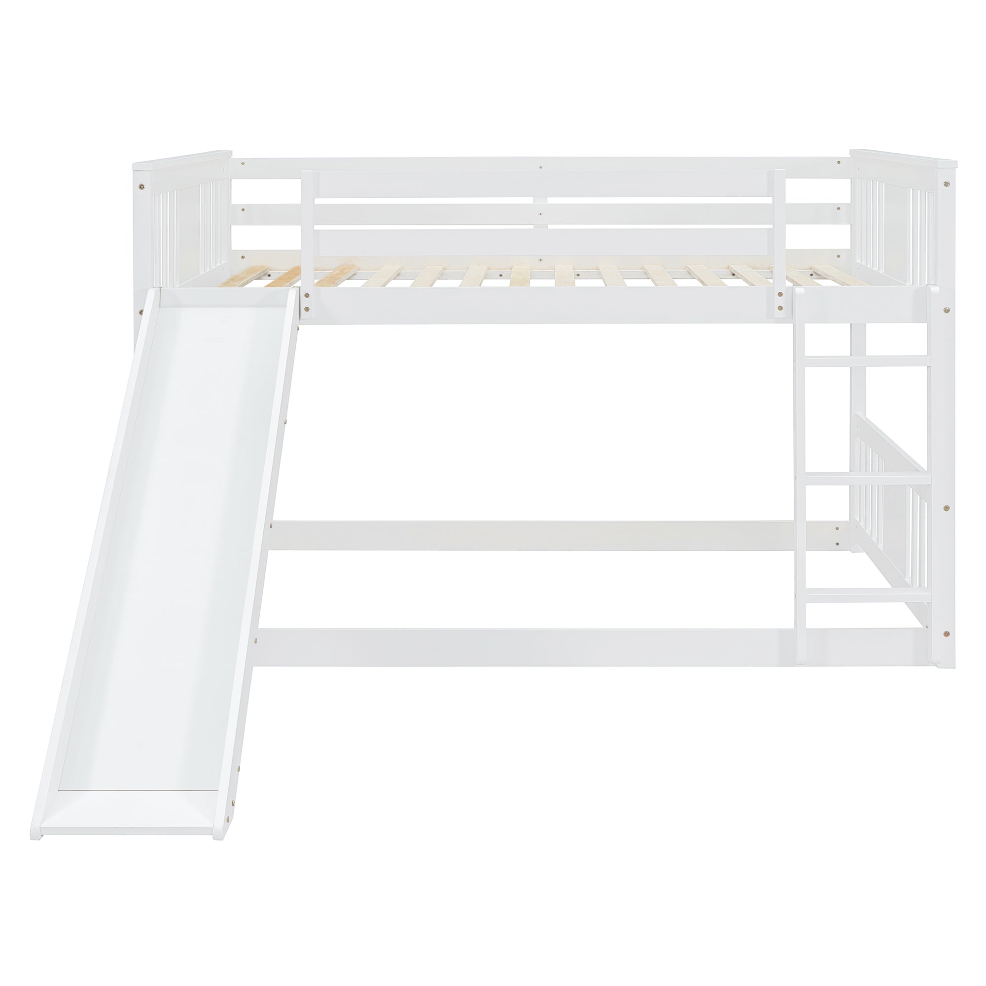 Full Over Full Bunk Bed with Ladder with Slide