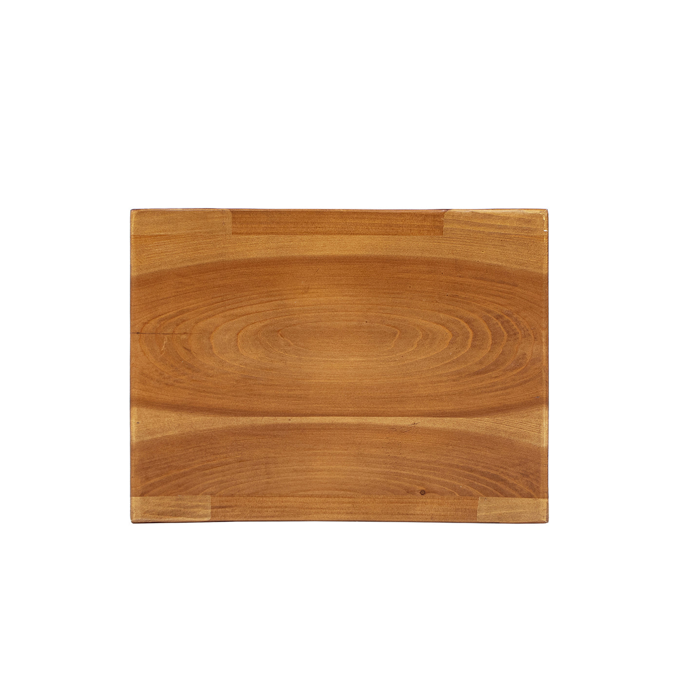 Nico Reclaimed Wood Sculptural Stool Ottoman - Honey Aged