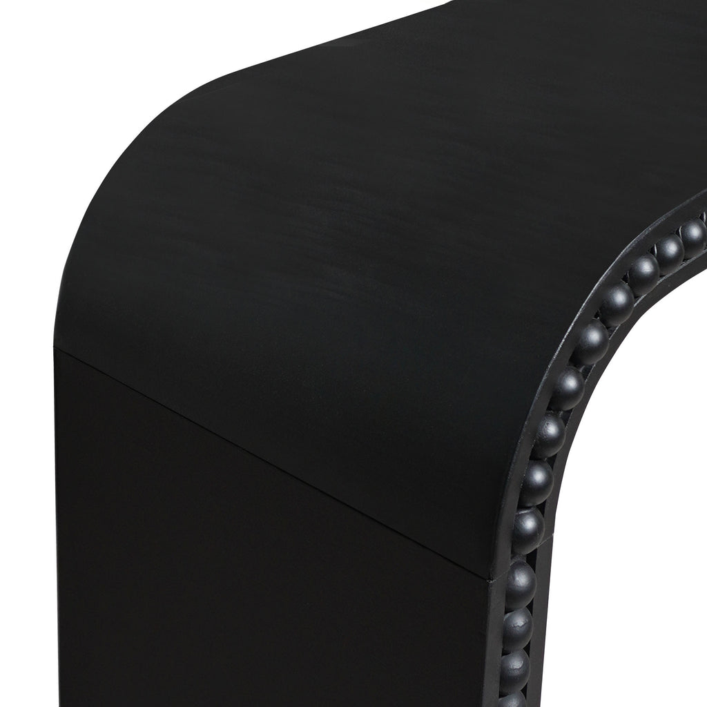 Black Wood Console Table