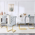 Set of 4 Retro Alligator Skin Upholstered Dining Chairs