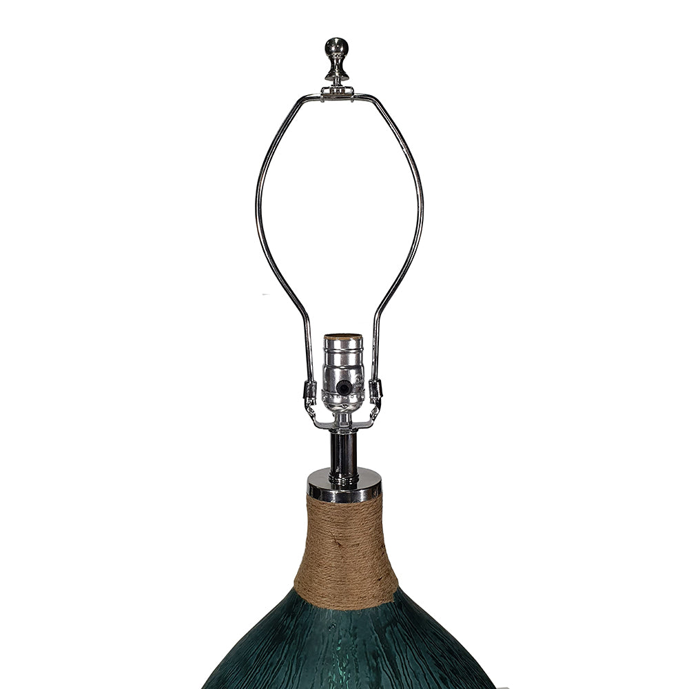 D16x28.5" Glass Table Lamp