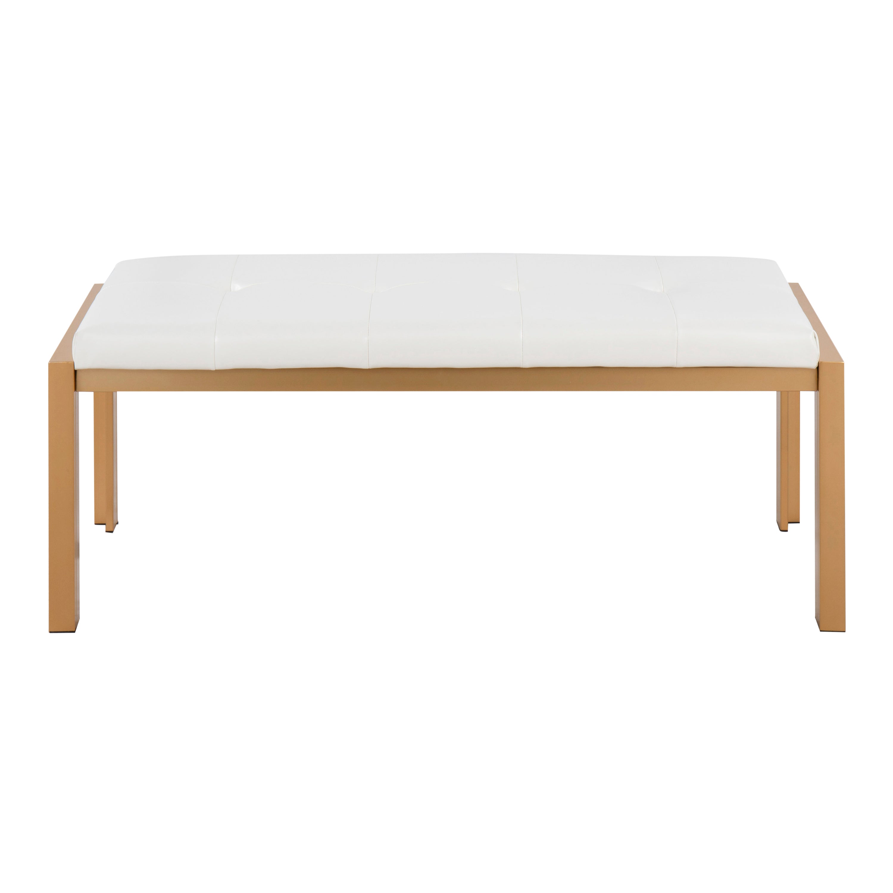 Contemporary Bench in White