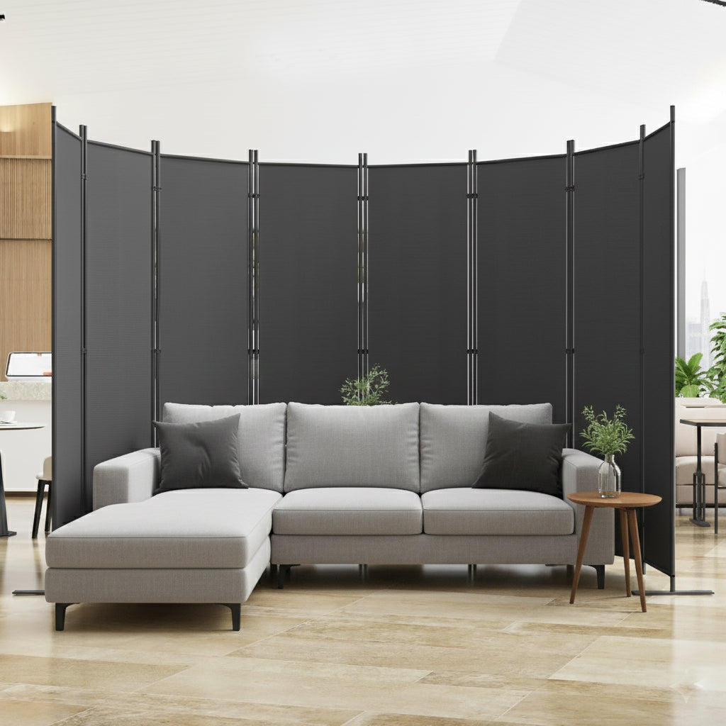 Room Divider 8-Panel Folding Privacy Screen