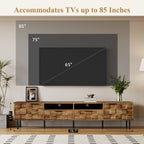 Mid Century TV Stand with 2 Drawers