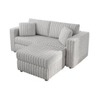75.6" Soft Modular 2-Person Sofa with Hydraulic Lift