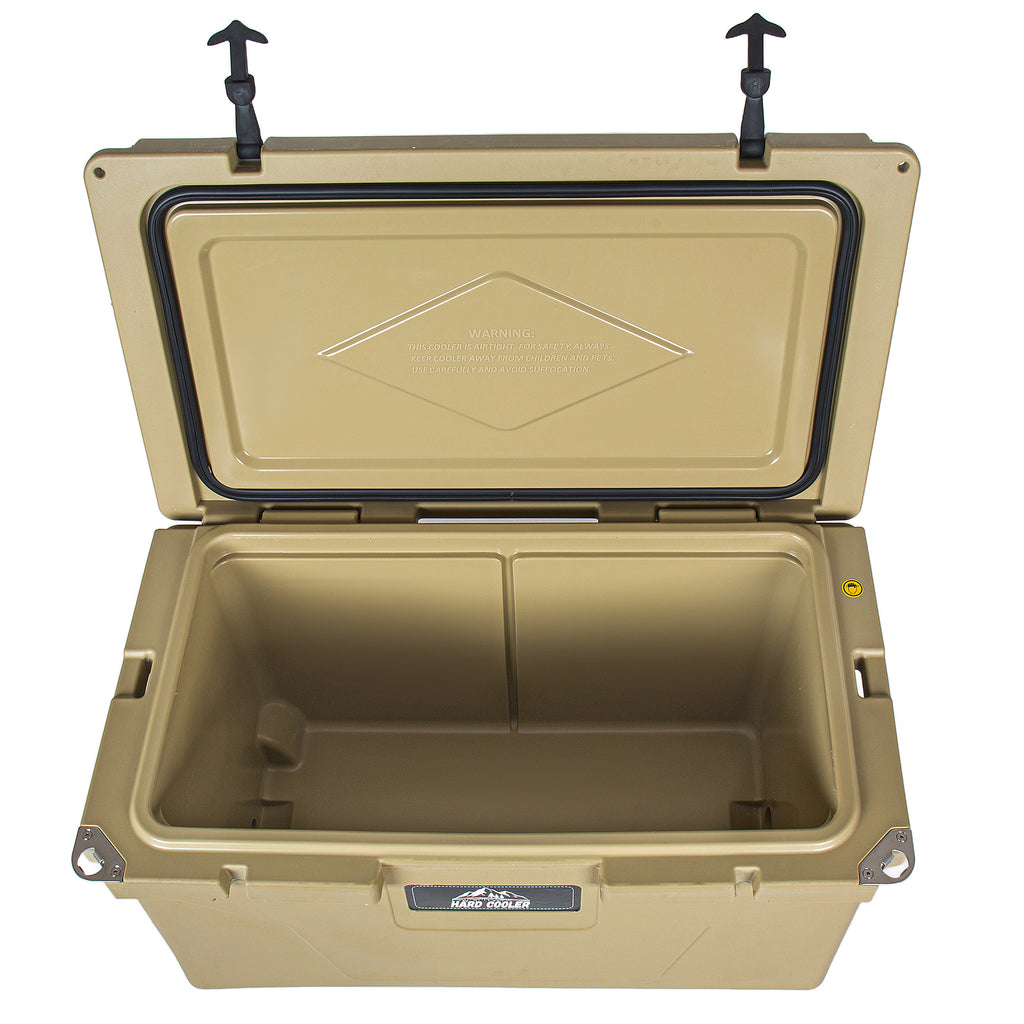 85 Quart Khaki Cooler – Bear-Resistant Rotomolded Ice Chest
