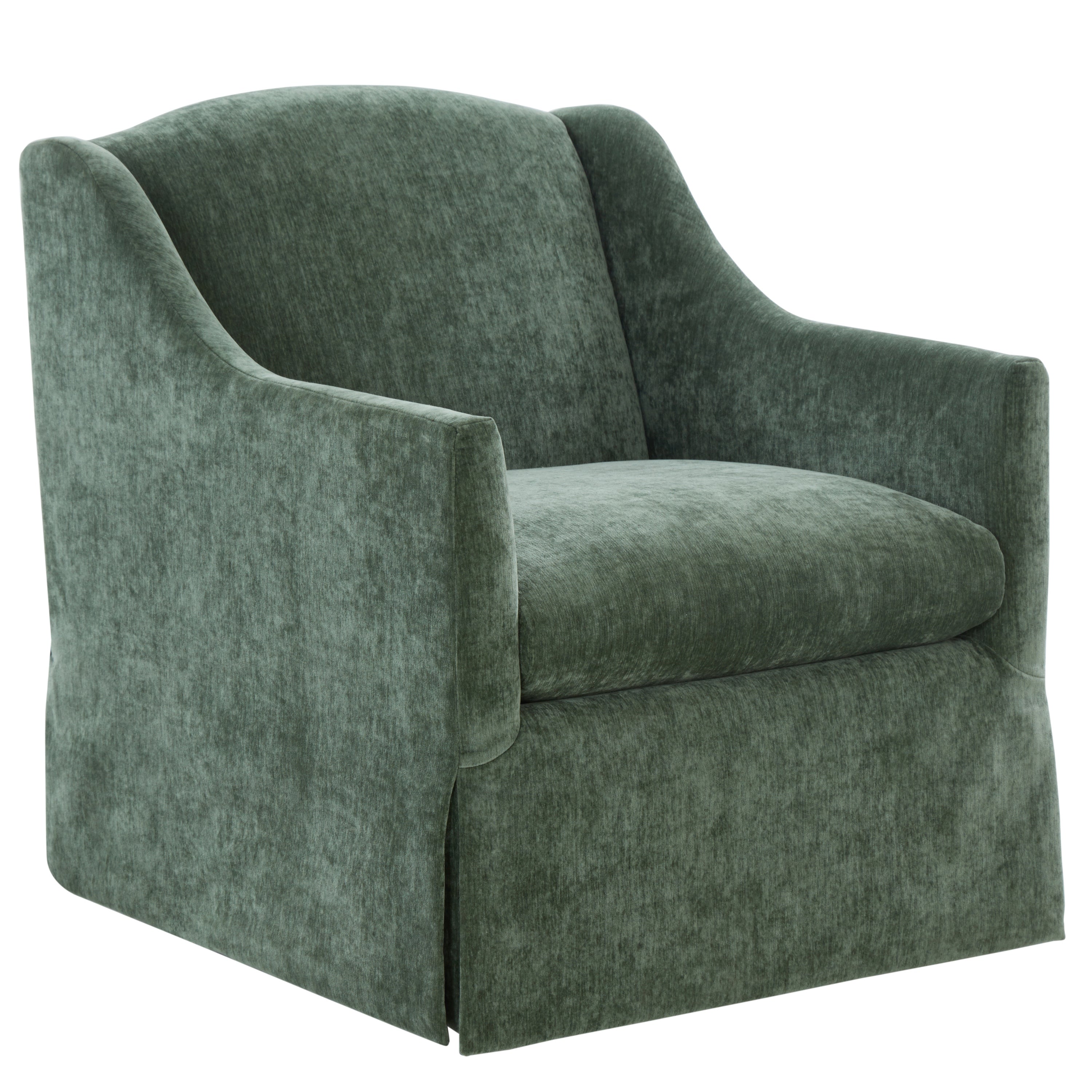 Luisa Skirted Swivel Accent Chair - Ivy