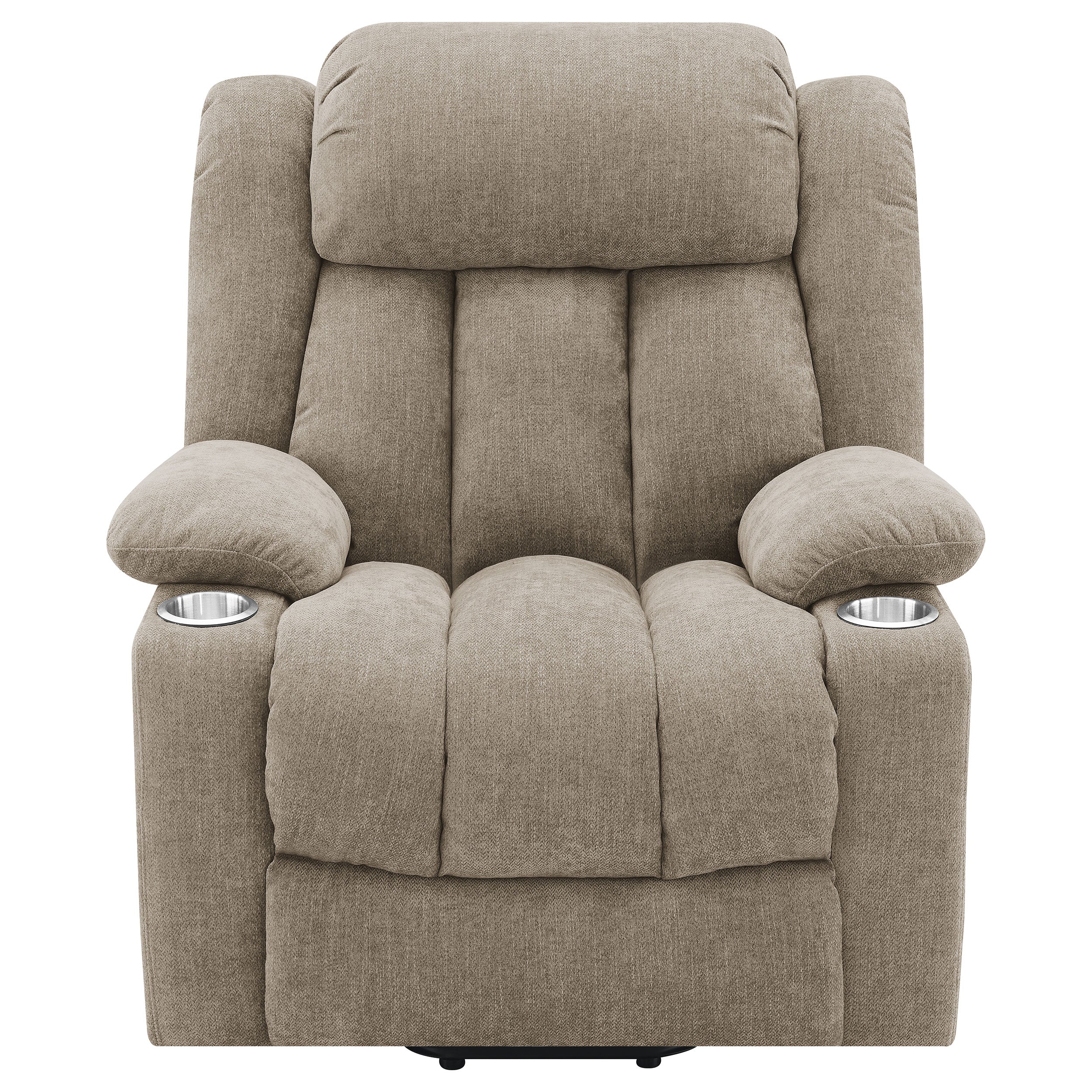 Beca Camel Upholstered Power Lift Recliner