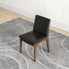 Laura Mid-Century Modern Solid Wood Dining Chair Set of 2