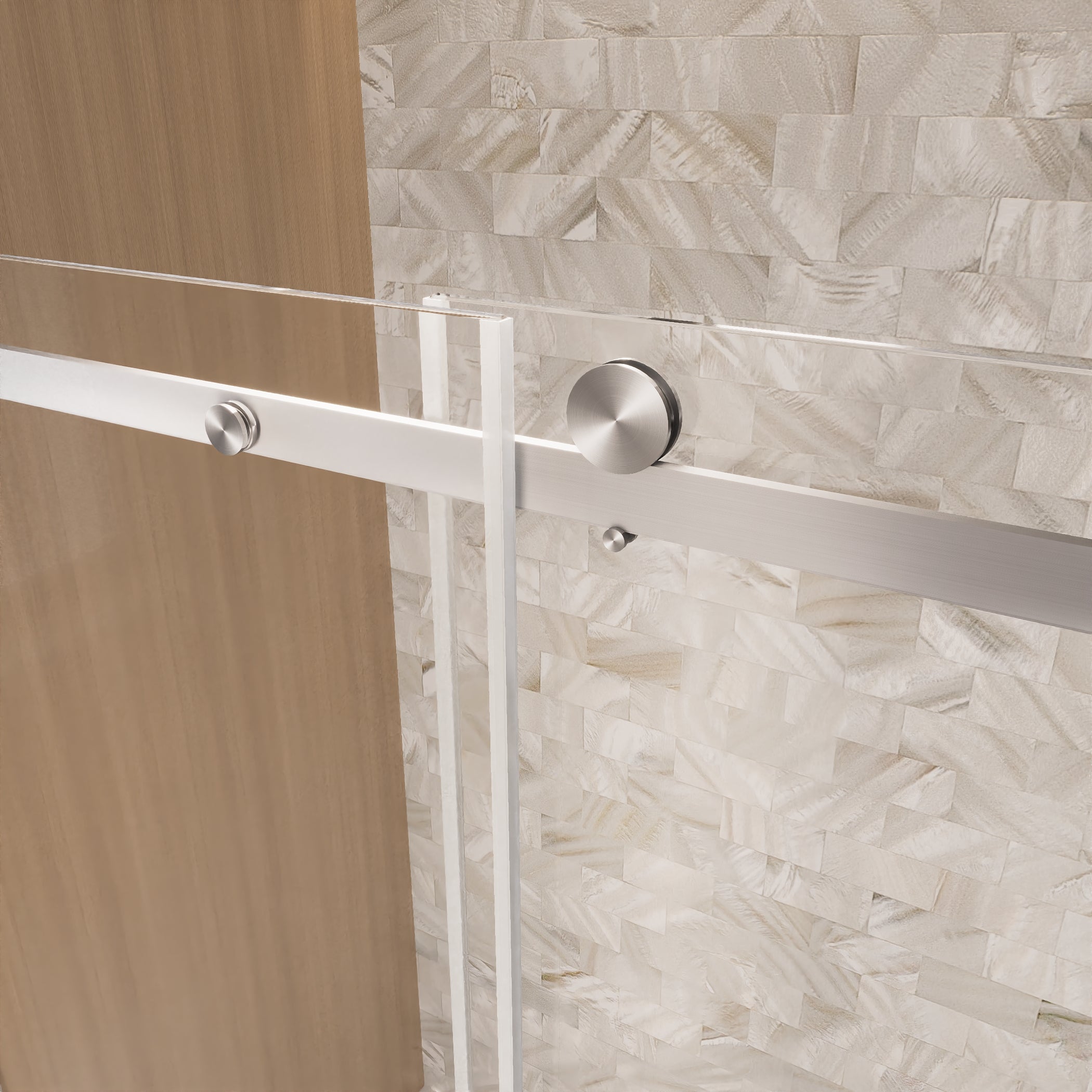 Frameless Single Sliding Shower Door