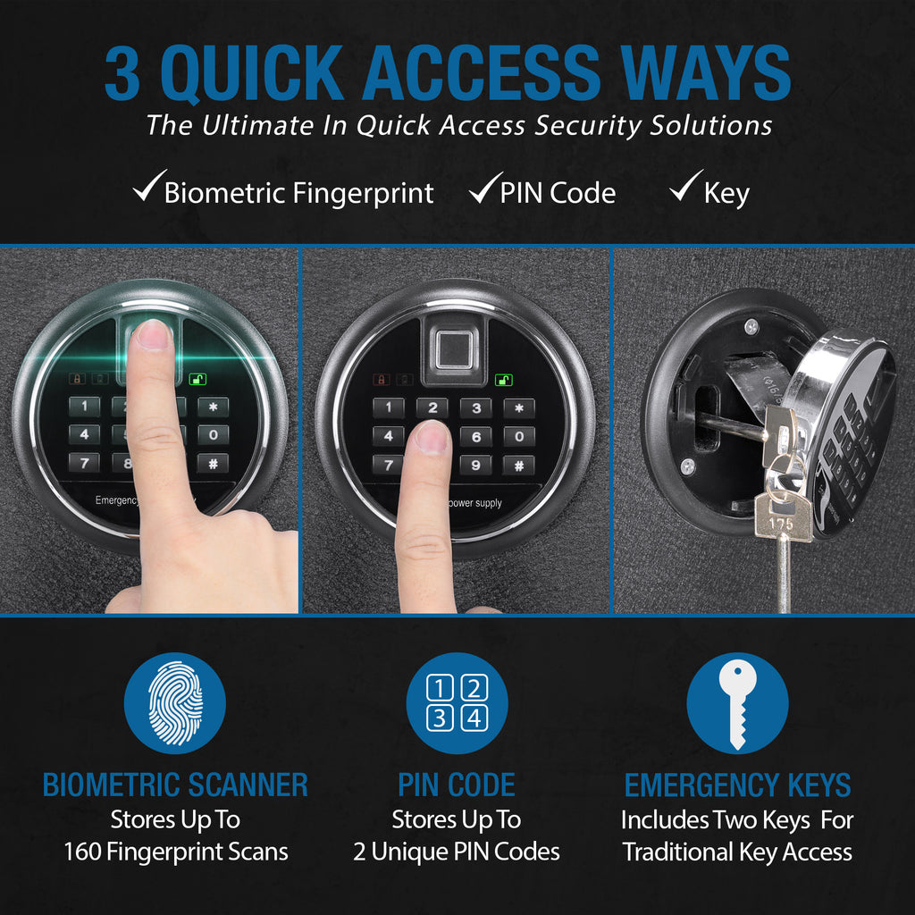 5.51 Cubic Ft Biometric Keypad Riflesafe
