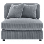 Cassidy Fog Upholstered Armless Chair
