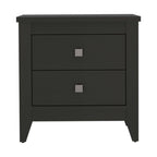 Breeze Four-Legged Modern Bedroom Nightstand with Two Drawers
