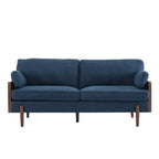 Mid-Century Modern Navy Sofa